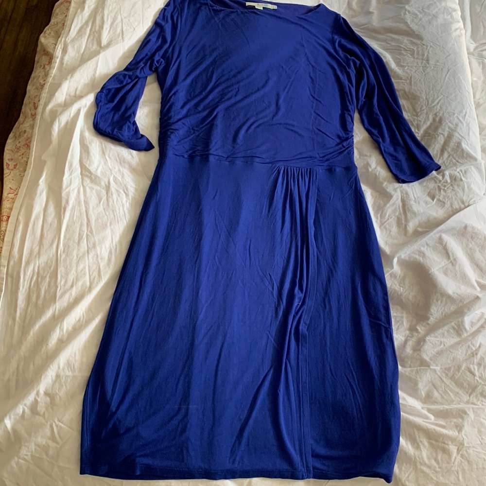 Boden royal blue faux wrap dress size 12 US